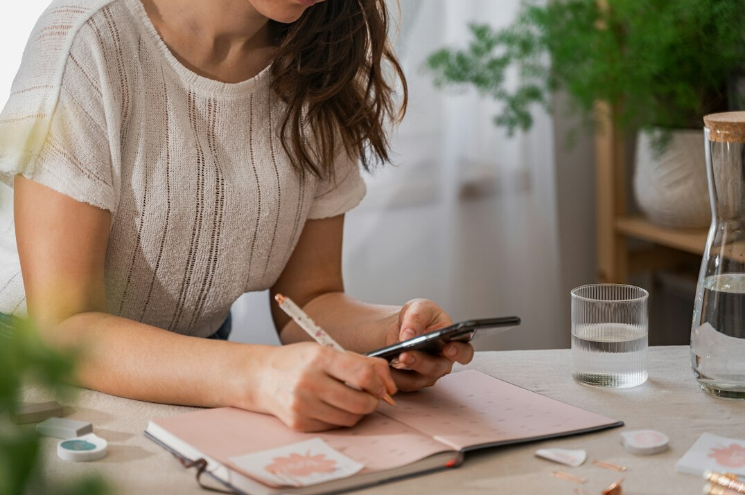 woman planning schedule